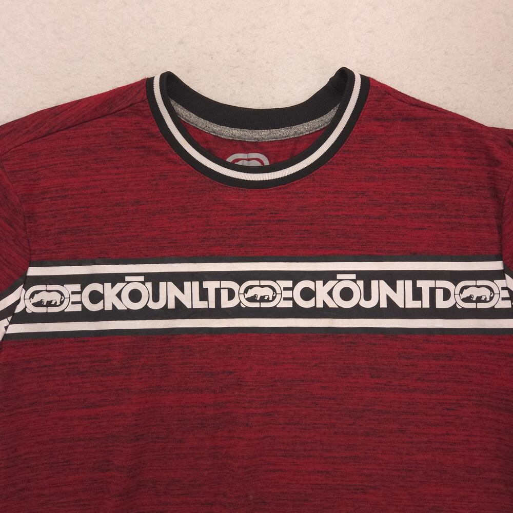 Ecko Unltd Crew Neck Casual Short Sleeve T Shirt Mens Size Large L Red
